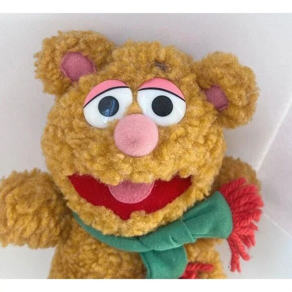 1987 McDonalds Jim Henson Muppet Baby Fonzie the Bear Plush Scarf  9" - Picture 8 of 9